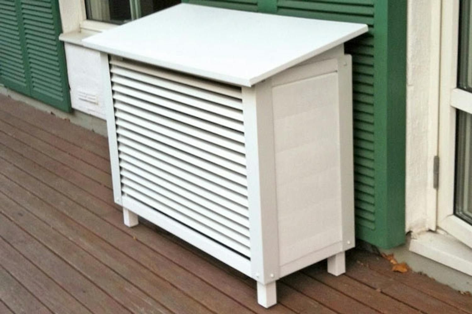 4 snygga hus för luftvärmepumpen